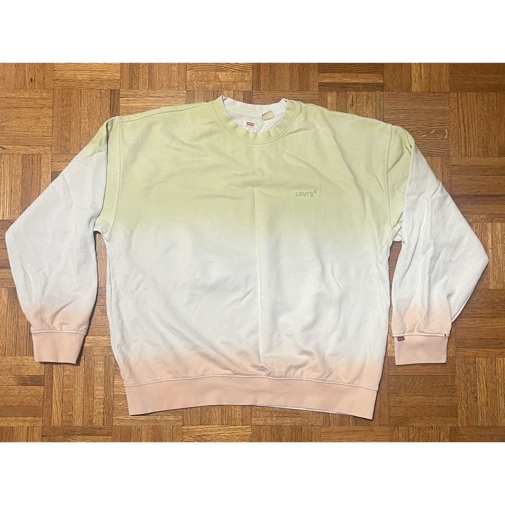 Levi's Men's‎ XL Crewneck Sweatshirt Dip Dye Gradient Pastel